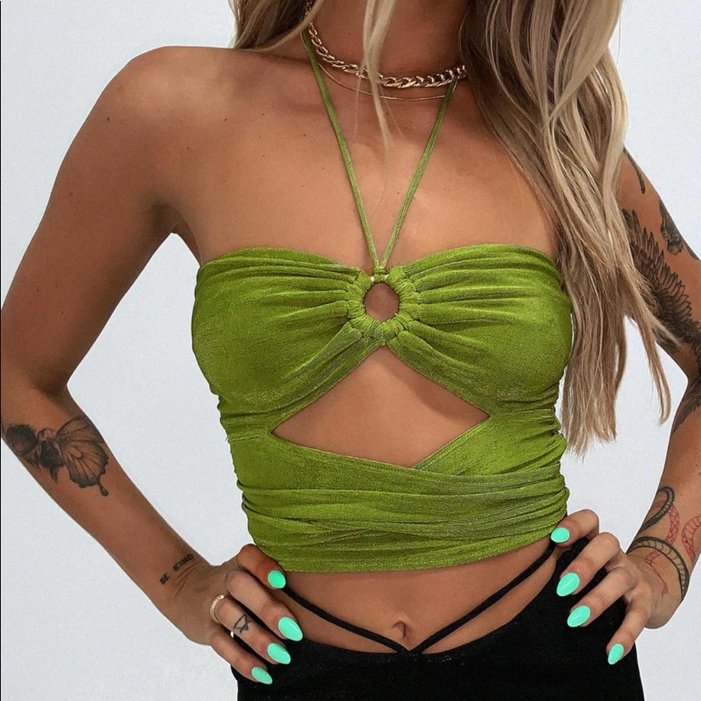 Princess Polly loriella ring detail crop top